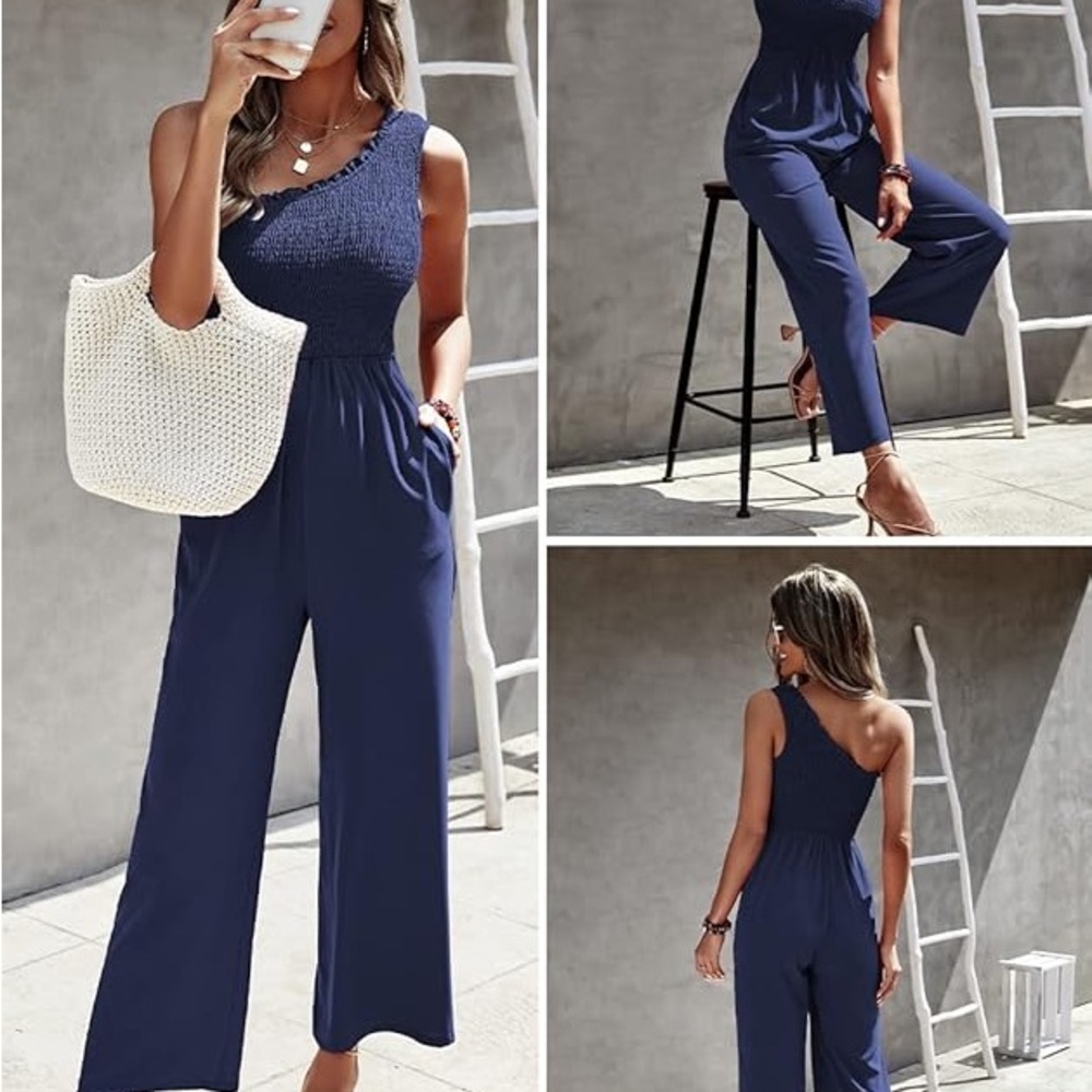 Navy blue jumpsuit